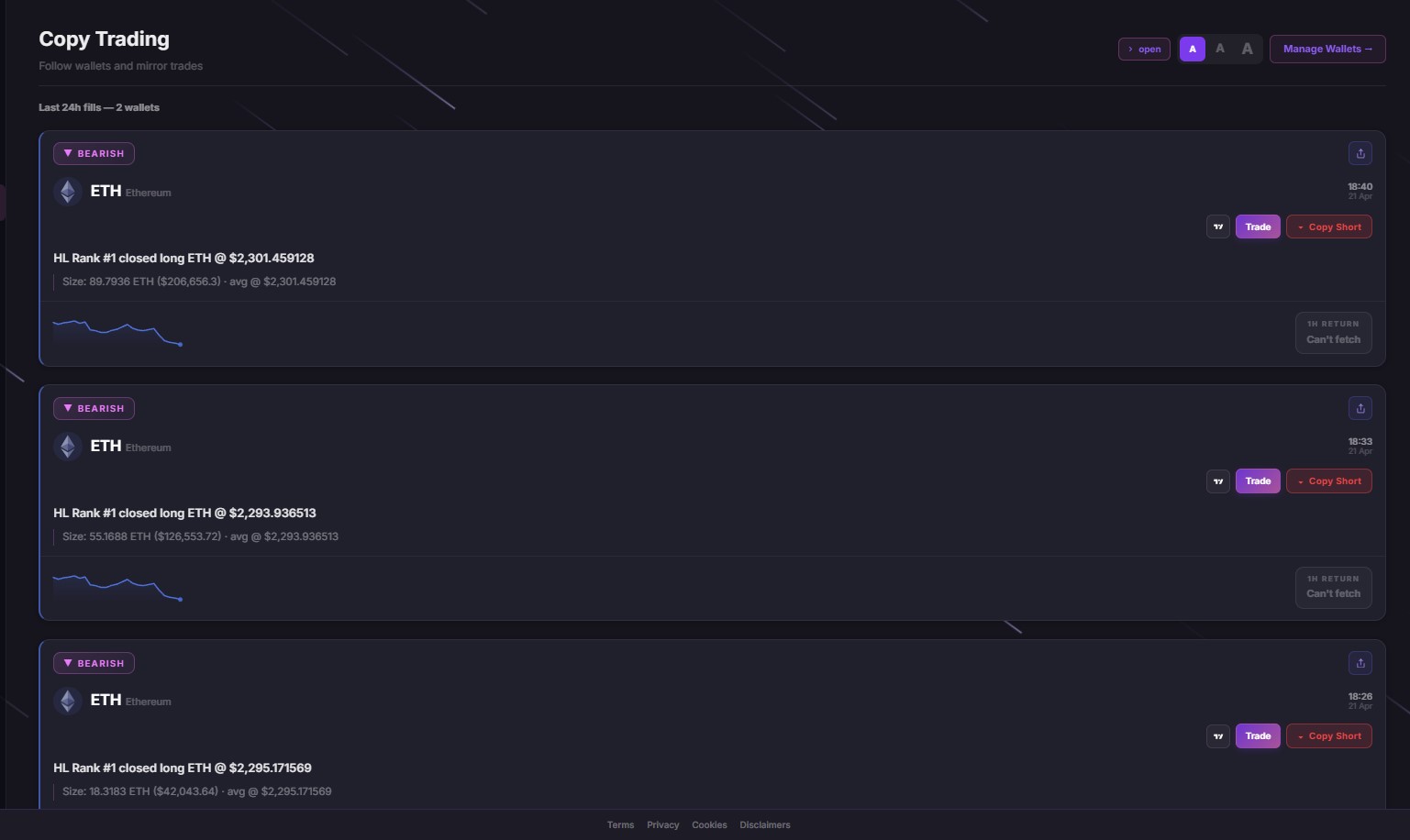Wallet Alerts